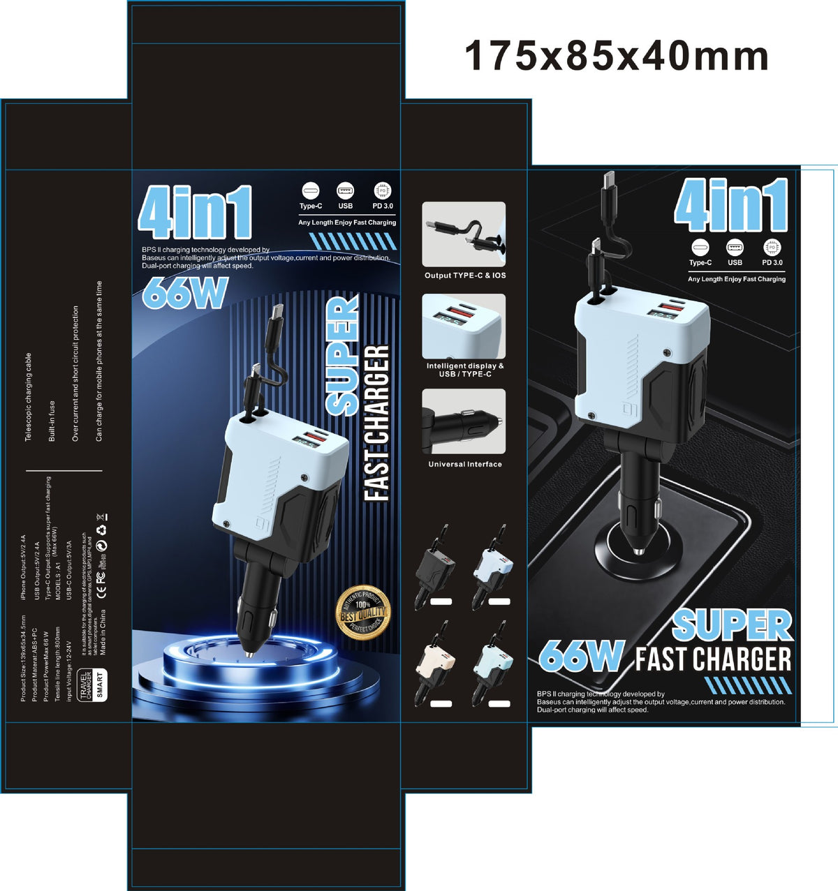120W Super Fast Car Charger