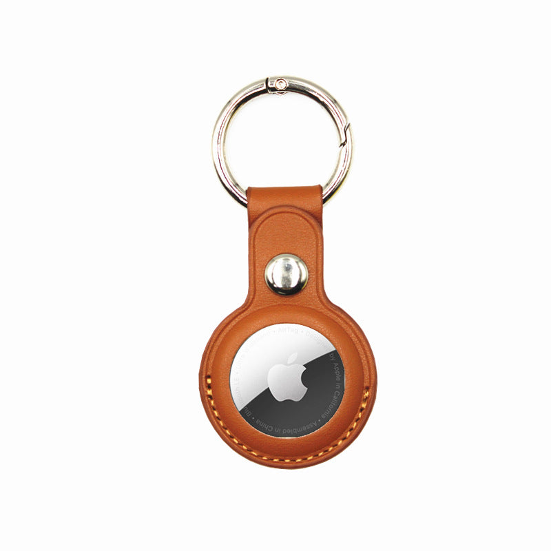 Airtag Leather Protective Case with Keychain