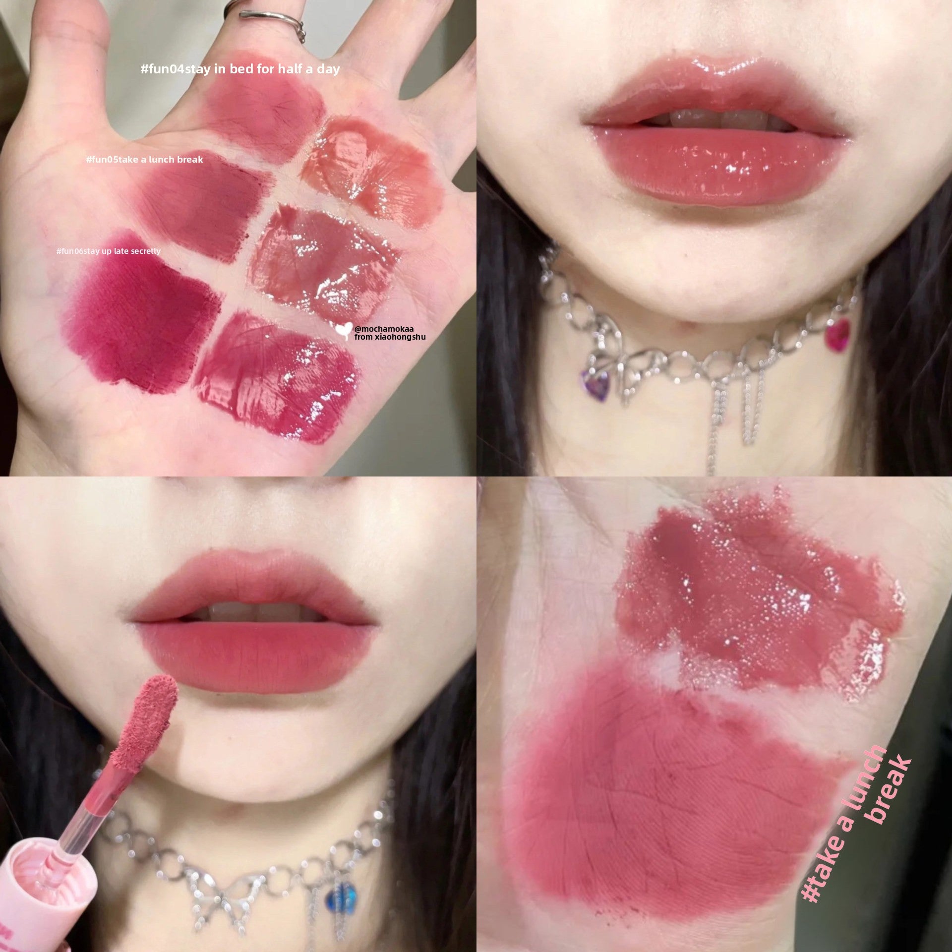 Fun Double-Ended Lip Glaze 6 Colors Matte Glaze Lip Gloss