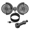 Dual Head USB Car Rear Seat Fan
