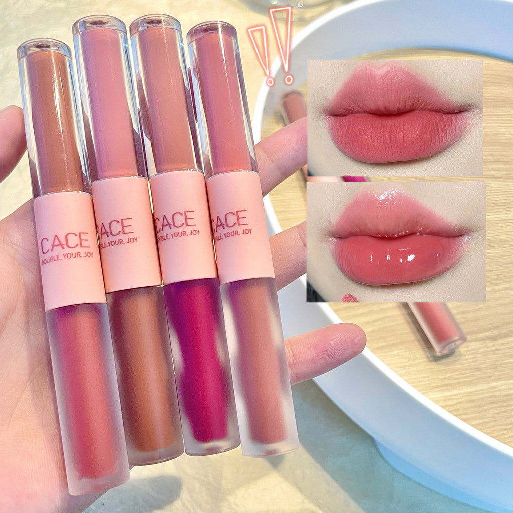 Fun Double-Ended Lip Glaze 6 Colors Matte Glaze Lip Gloss